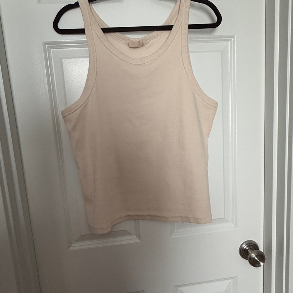 nuuds Women's Beige Tank Top